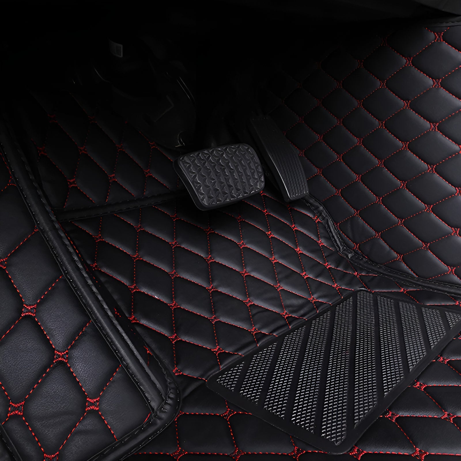Kunstleder Custom Auto Fußmatten für Tesla Modell 3 2013-2017