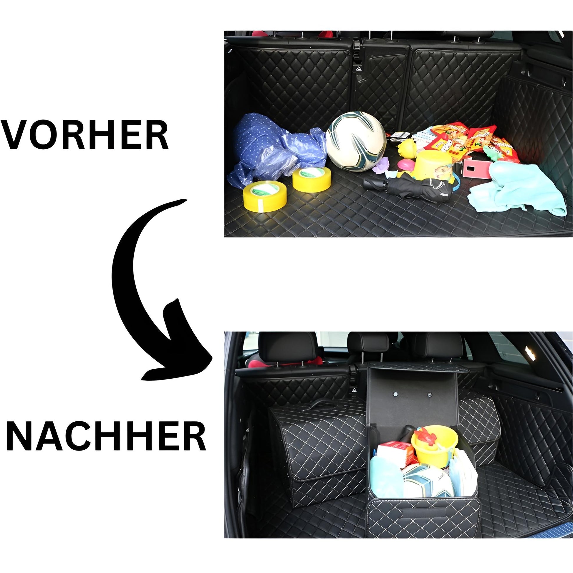 Auto Kofferraum-Box: Nie wieder Chaos in Ihrem Kofferraum🚗 Ab 39